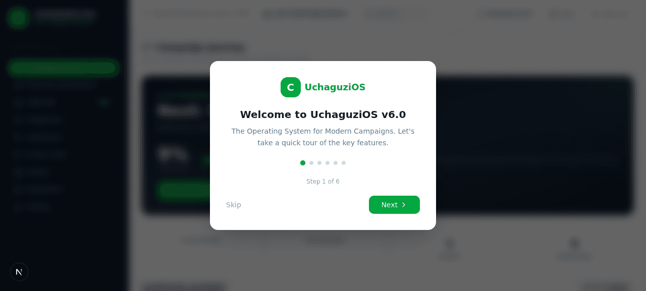 UchaguziOS Getting Started screenshot
